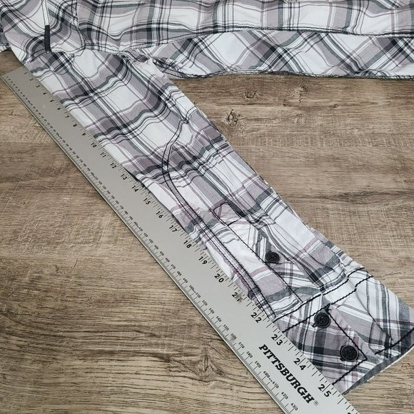 BKE Tailored Fit Long Sleeve Button Up Casual Western Shirt Mens LG Embroidered - Picture 7 of 10